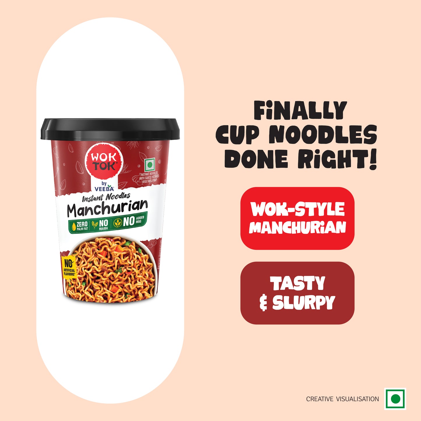 Instant Cup Noodles Manchurian (92.5G)