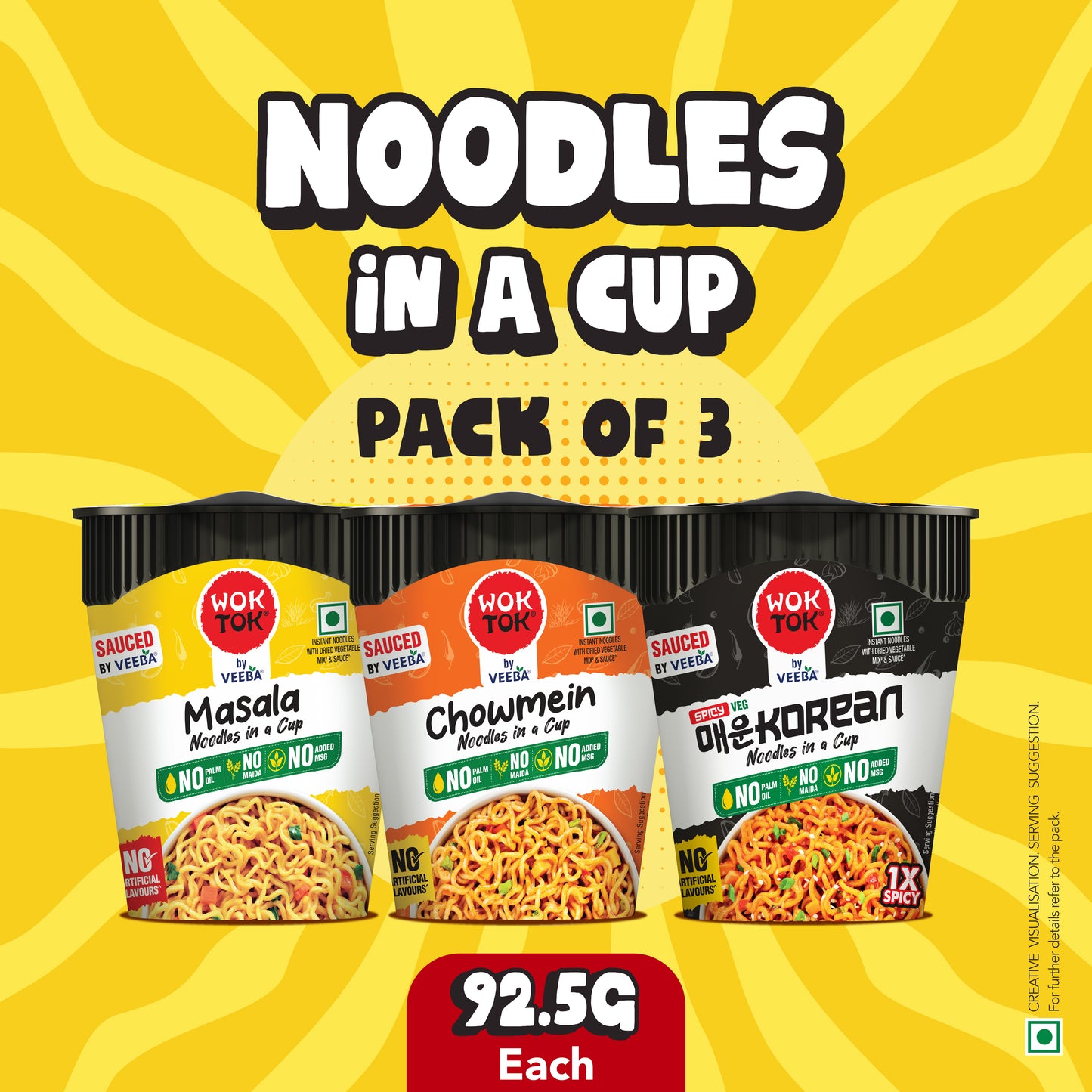 Midnight Cravings | Instant Noodles in a Cup (Pack of 3 x 92.5G)