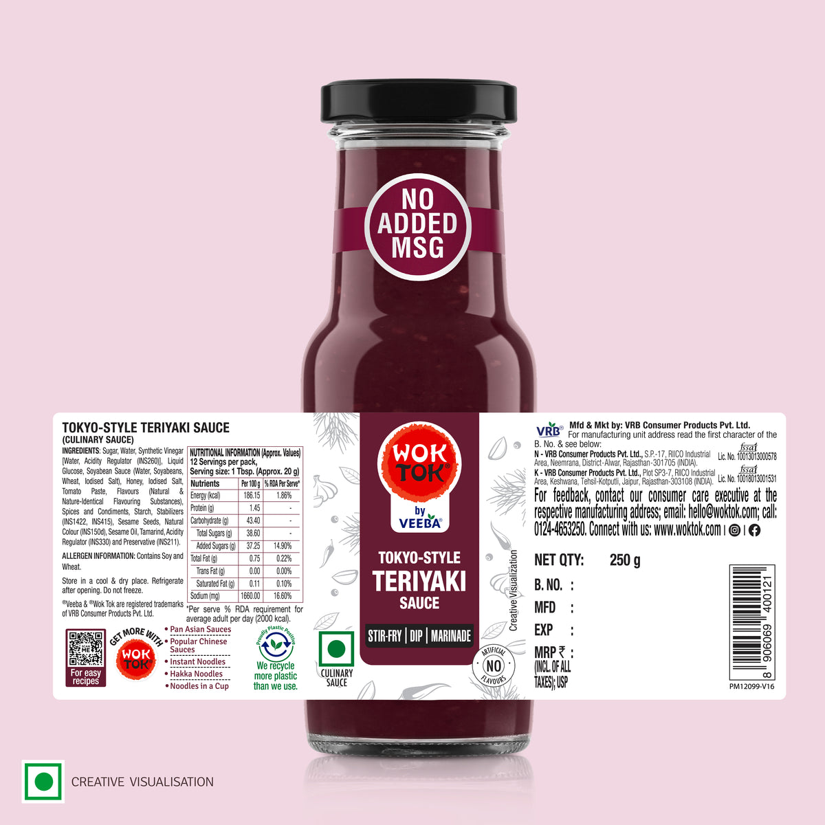 Tokyo-Style Teriyaki Sauce (250 G)