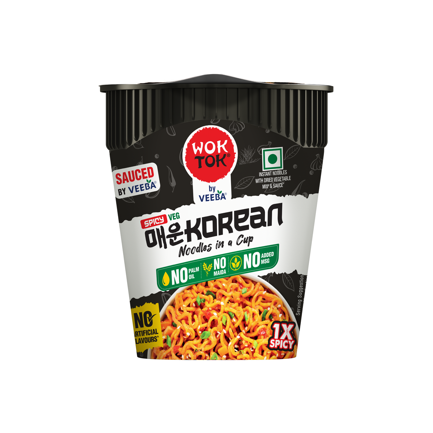 Kup & slurp | Instant Noodles in a Cup Spicy Korean (Pack of 3 x 92.5G)