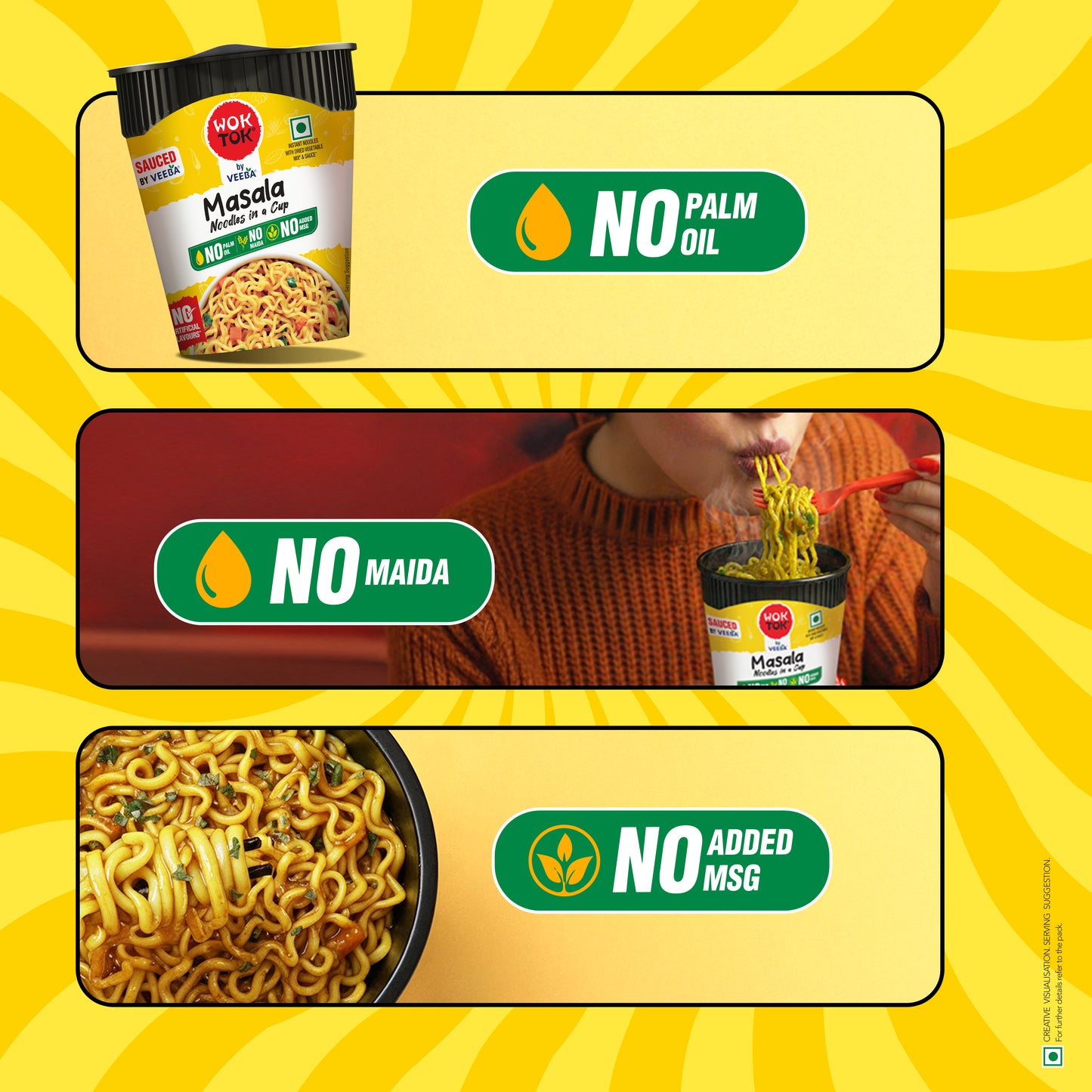 Masala Mania! | Instant Cup Noodles (Pack of 4 x 92.5G)