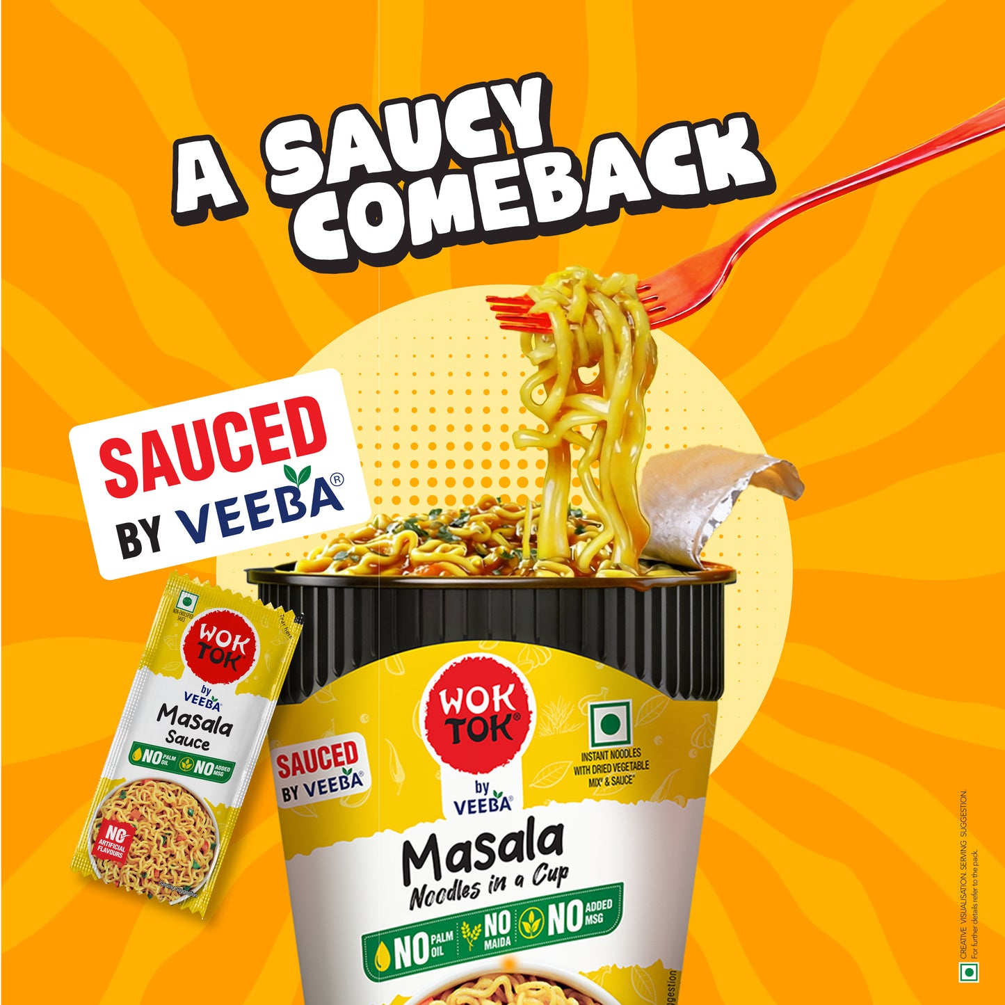 Masala Mania! | Instant Cup Noodles (Pack of 4 x 92.5G)