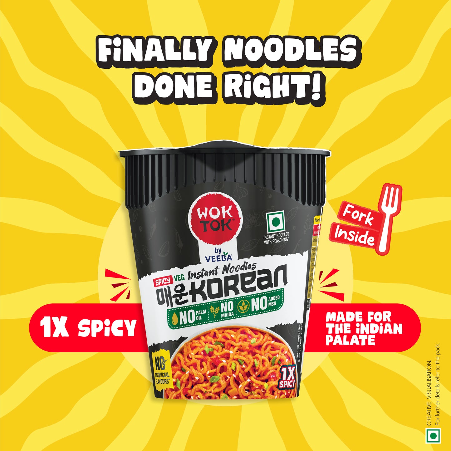 Instant Cup Noodles Spicy Korean (75.5G)