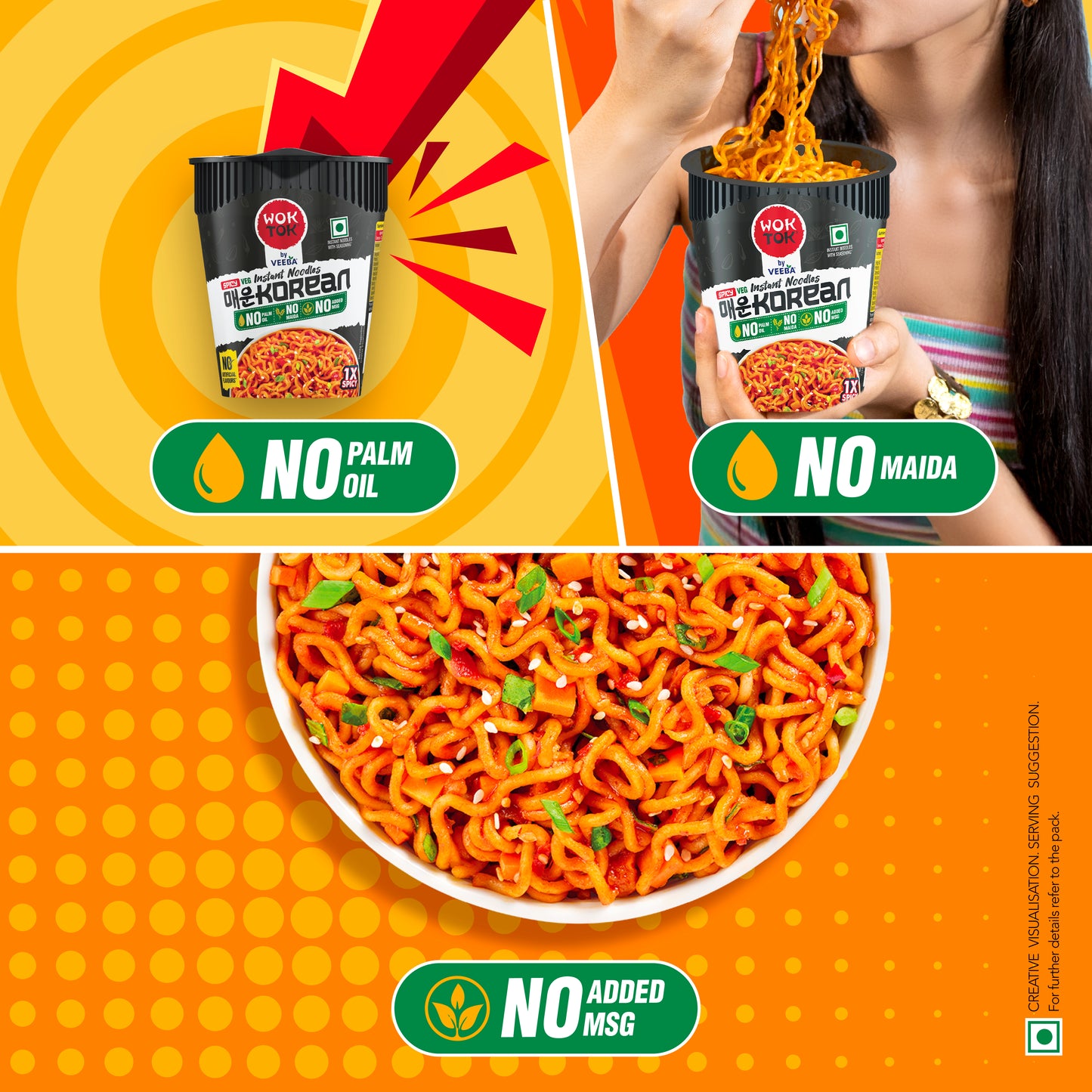Instant Cup Noodles Spicy Korean (75.5G)