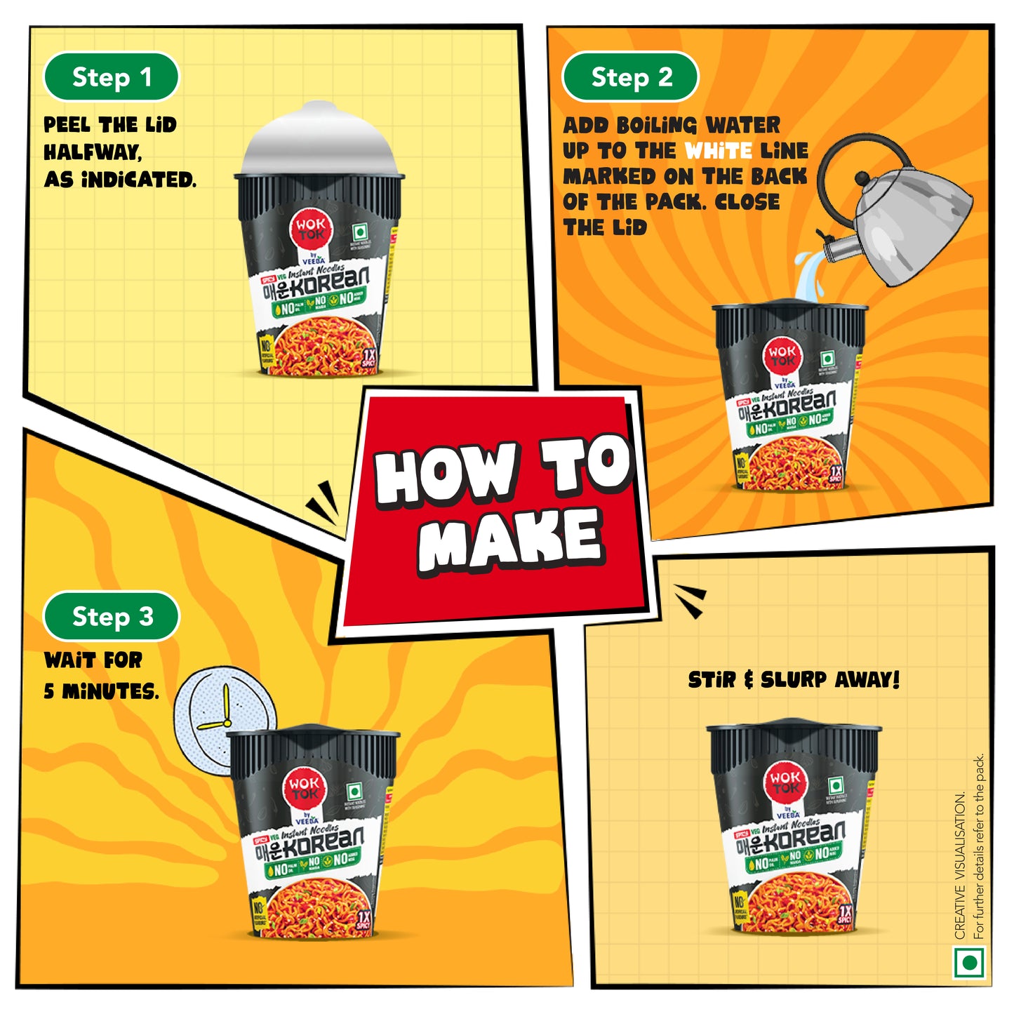 Instant Cup Noodles Spicy Korean (75.5G)