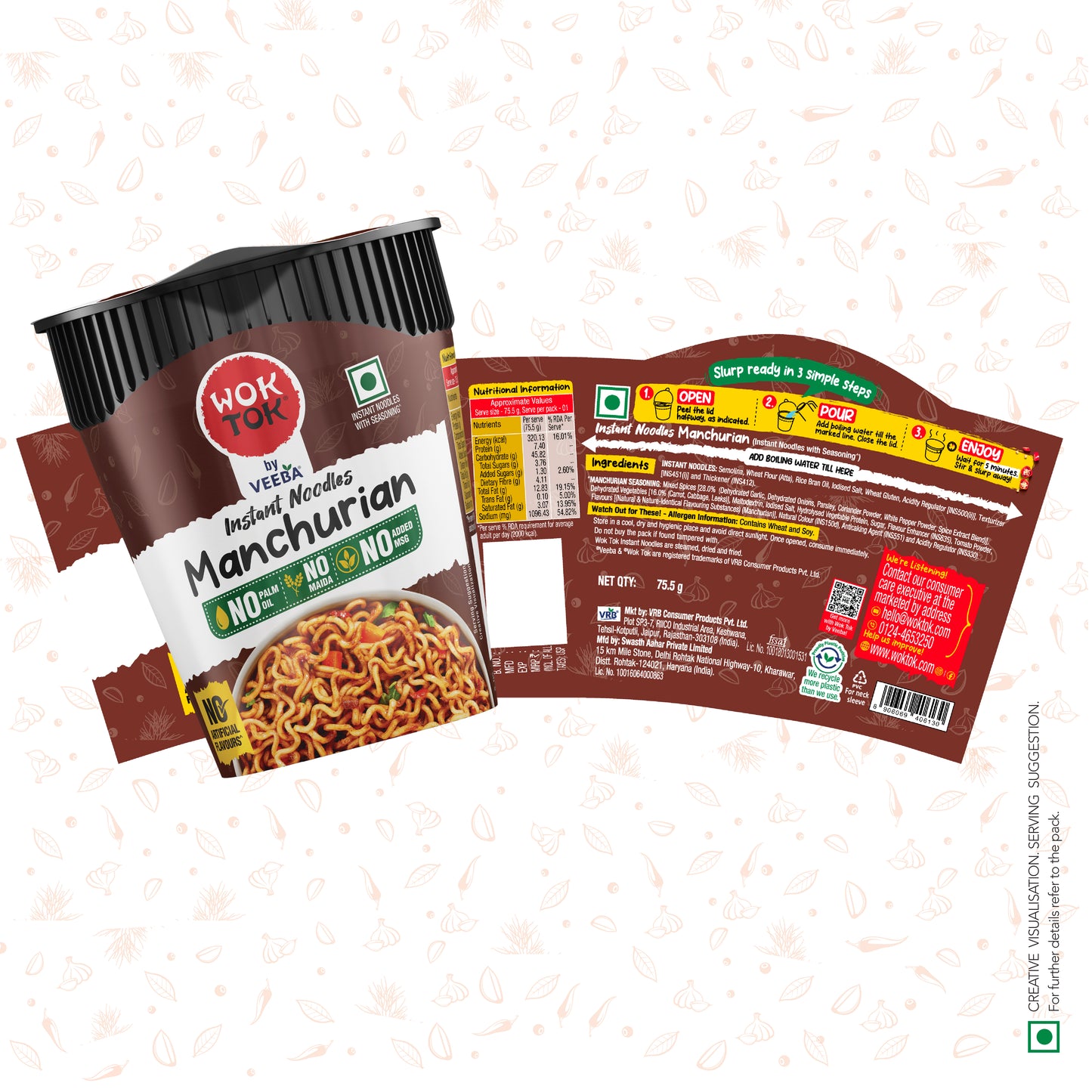 Instant Cup Noodles Manchurian (75.5G)