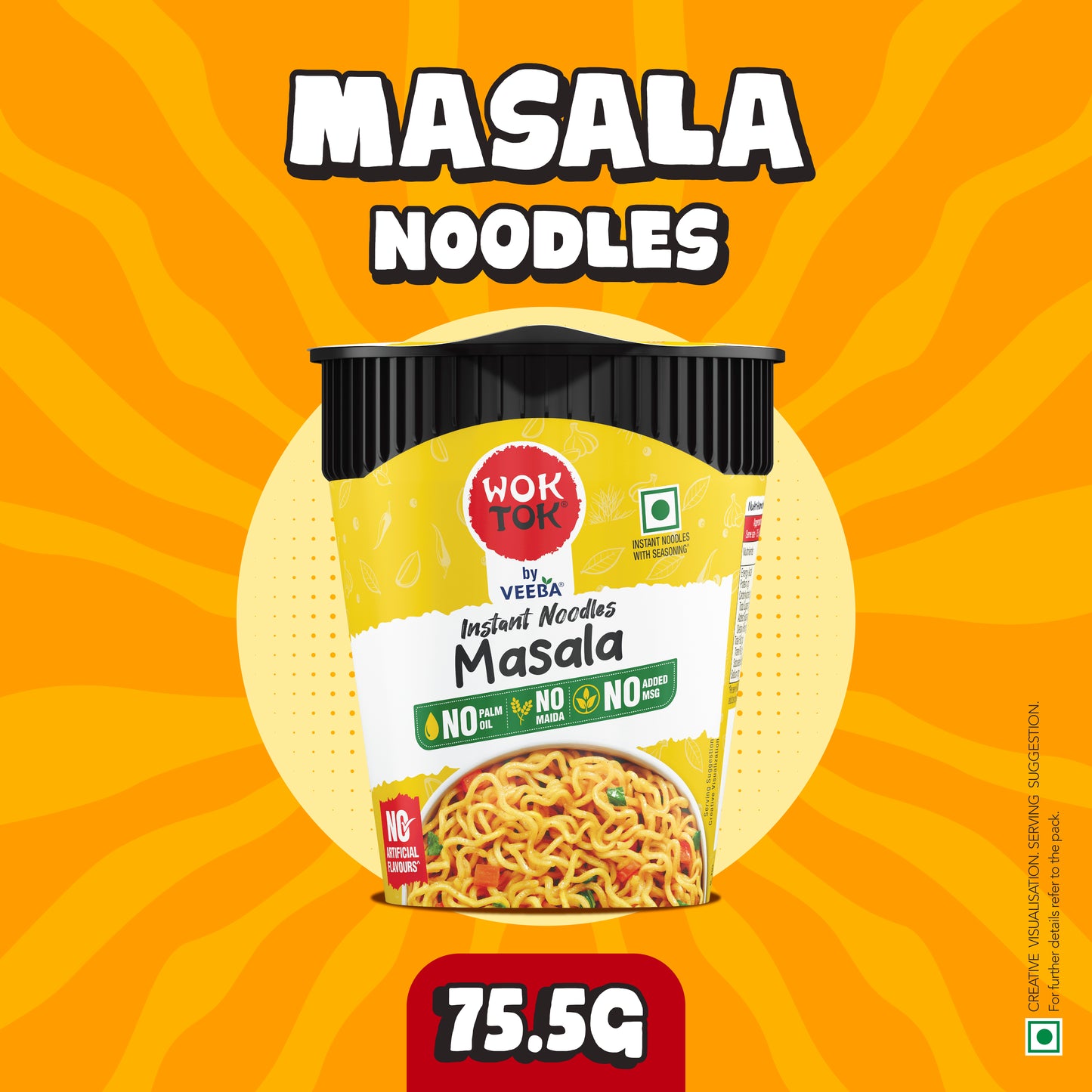 Instant Cup Noodles Masala (75.5G)