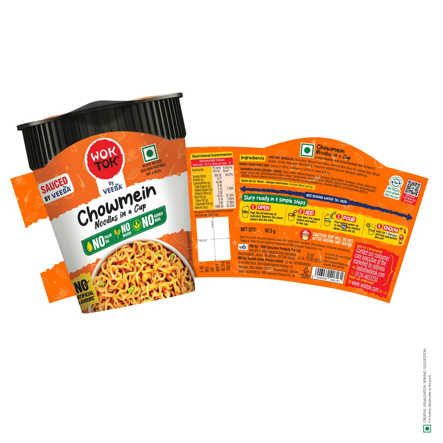 Midnight Cravings | Instant Noodles in a Cup (Pack of 3 x 92.5G)
