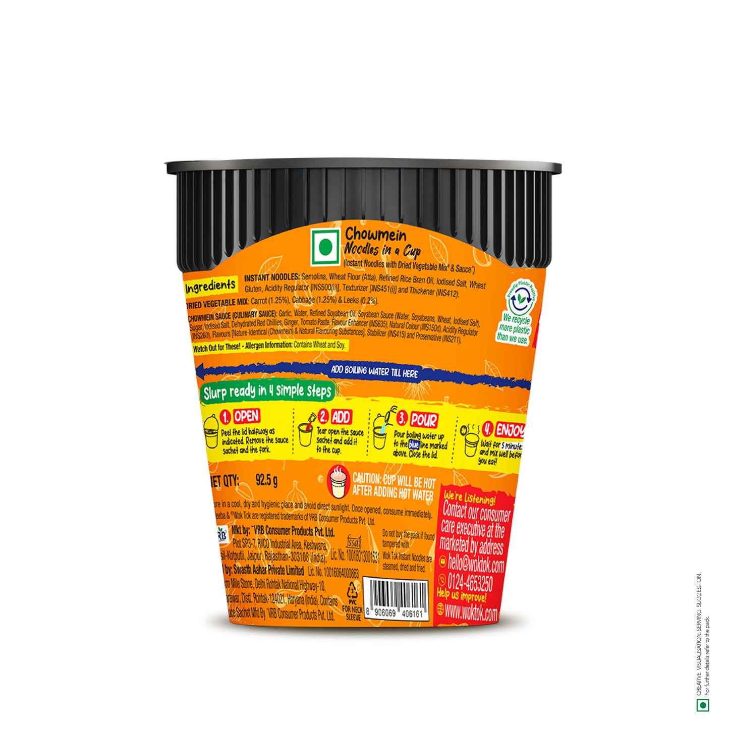 Wok 'N' roll! | Noodles in a Cup (Pack of 3 x 92.5G)