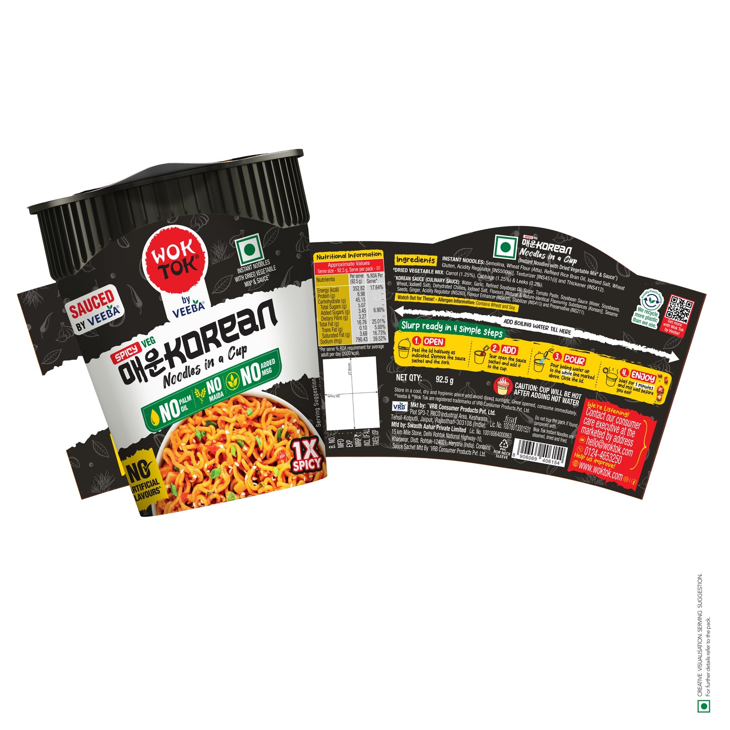 Midnight Cravings | Instant Noodles in a Cup (Pack of 3 x 92.5G)