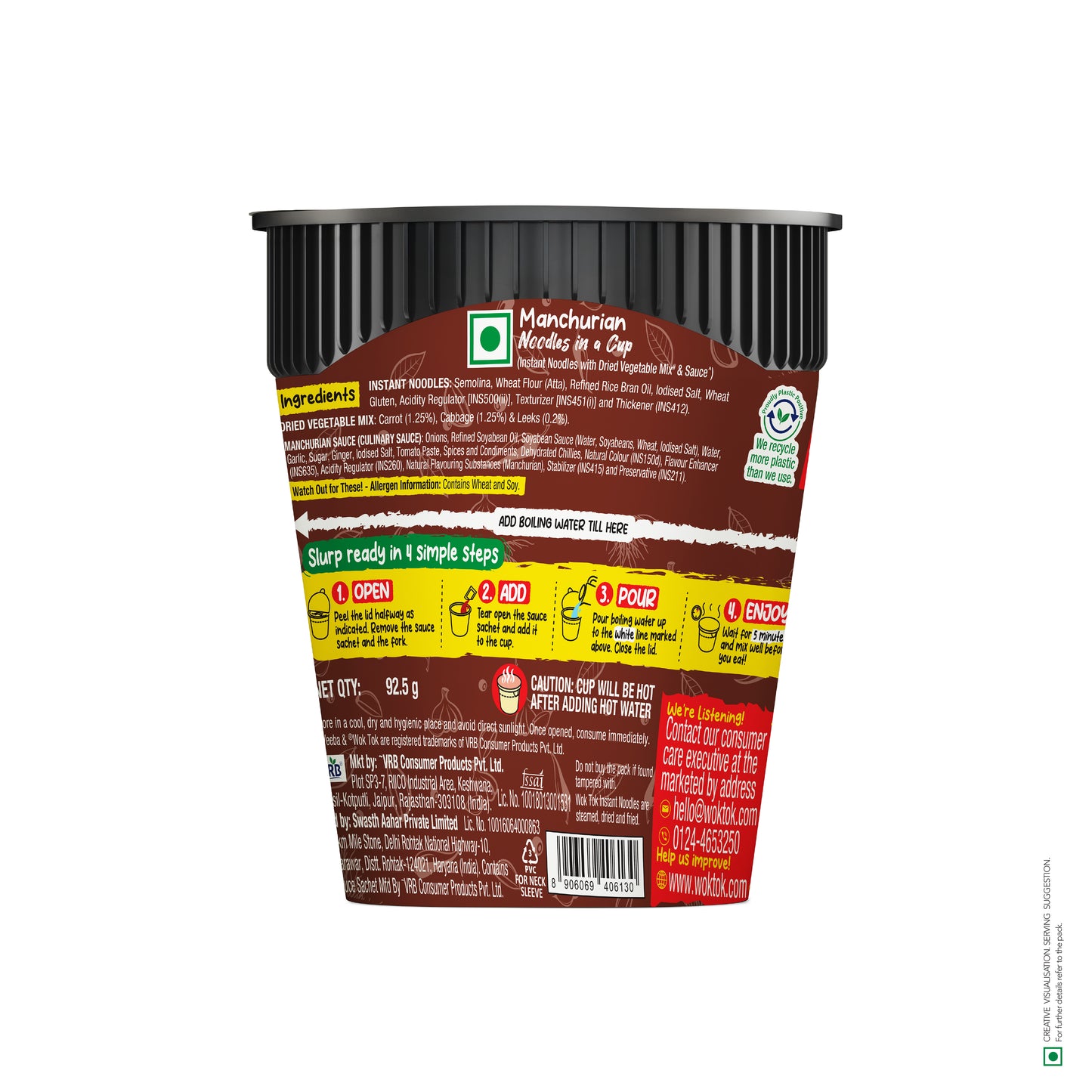 Wok 'N' roll! | Noodles in a Cup (Pack of 3 x 92.5G)