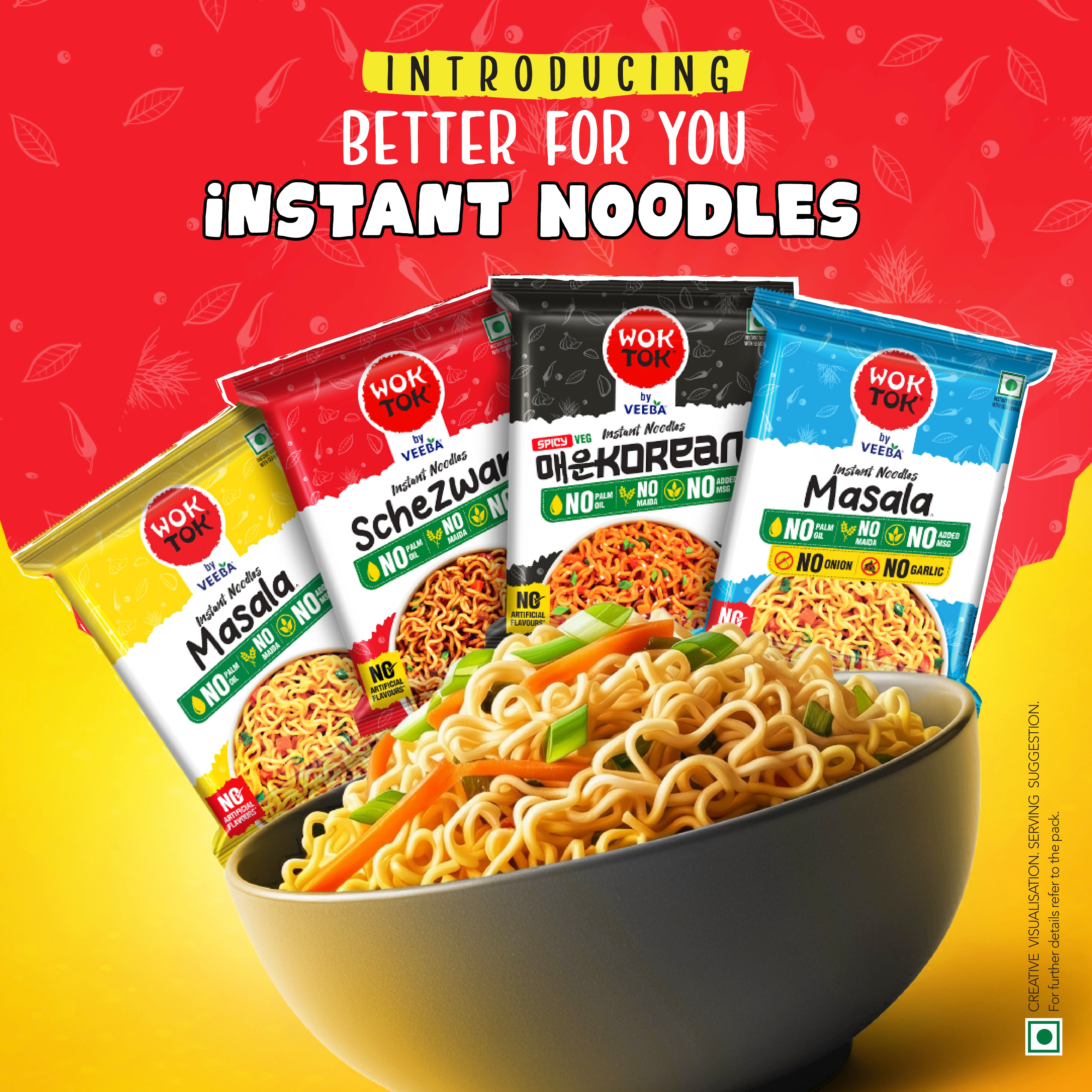 Masala No Onion No Garlic Instant Noodles (66G) – Wok Tok